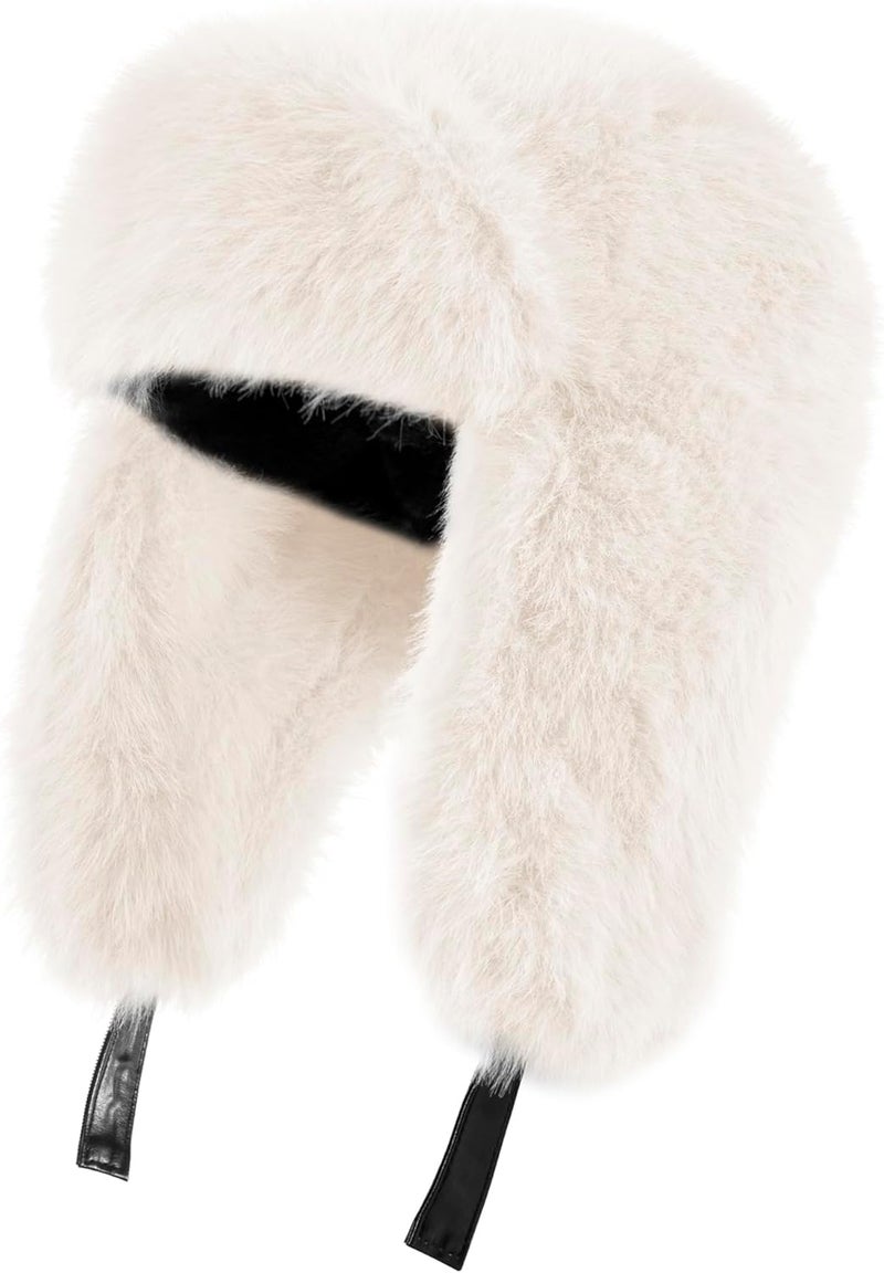 Gilotop Trapper Hat with Ear Flaps - Winter Russian-Style Fur Pilot Ushanka, Windproof Skiing for Men & Women - Image 1